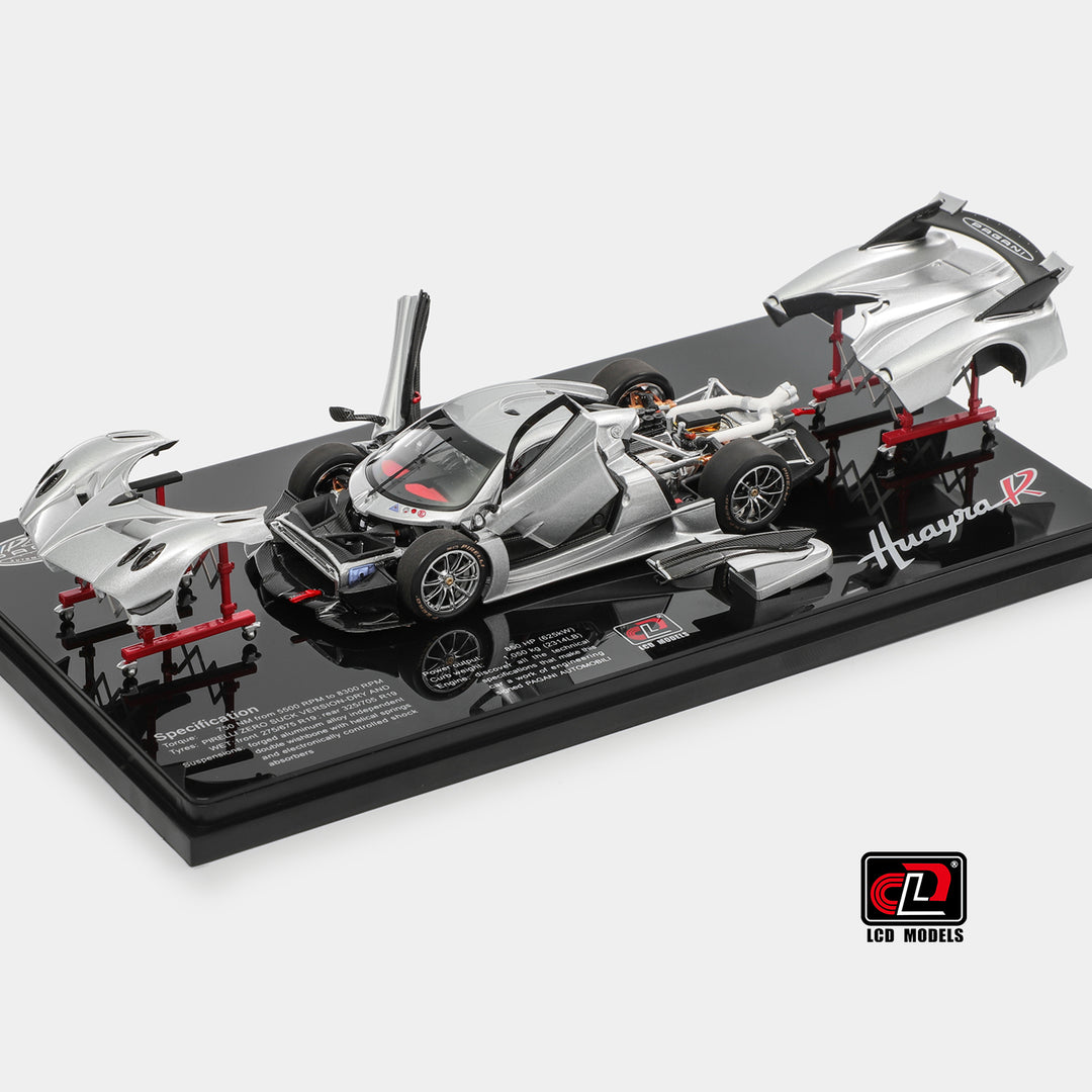[Preorder] LCD 1:43 Pagani Huayra R Silver LCD43017-SL