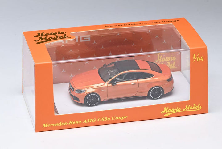 [preorder] Howie Model 1:64 Mercedes-Benz C63s AMG W205 SUNSET ORANGE