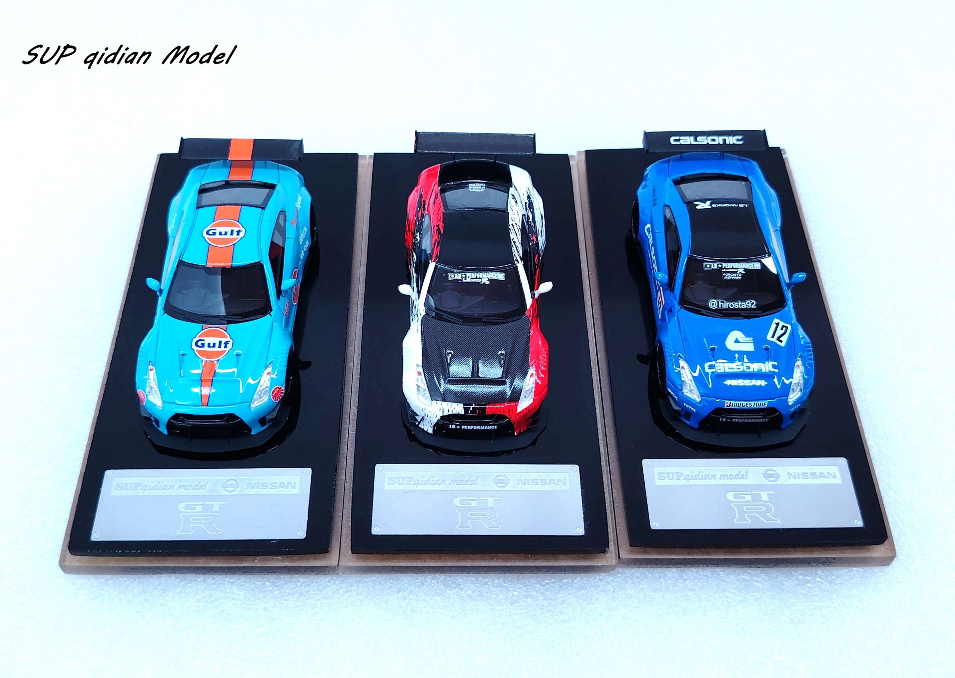 SUP qidian Model 1:64 GT-R R35 LB Modified version (3 Colours
