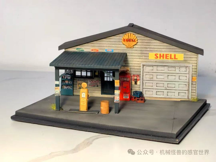 [Preorder] Liberty64 1:64 Miniature Gas Station Scene