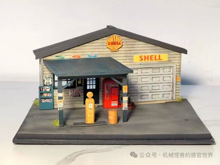 [Preorder] Liberty64 1:64 Miniature Gas Station Scene