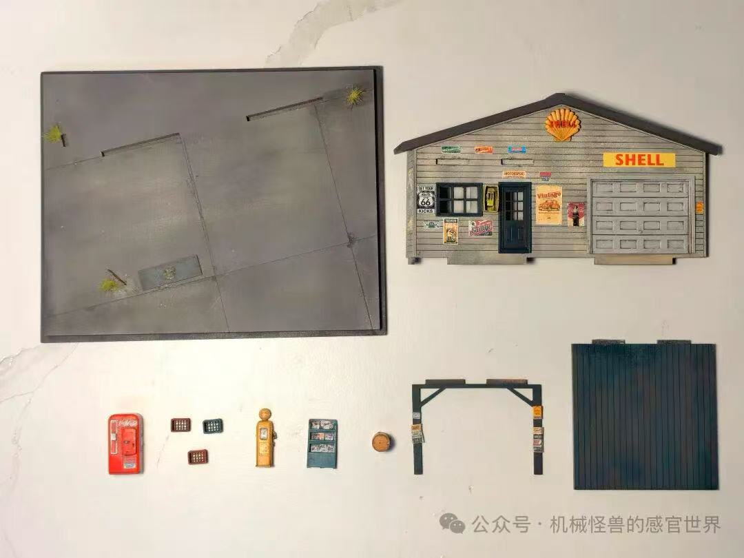 [Preorder] Liberty64 1:64 Miniature Gas Station Scene