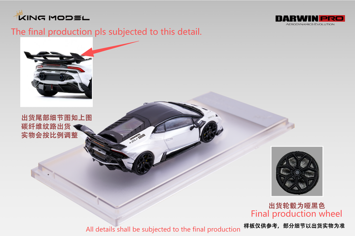 [Preorder] King Model 1:64 DarwinPRO Huracan (2 Colours)