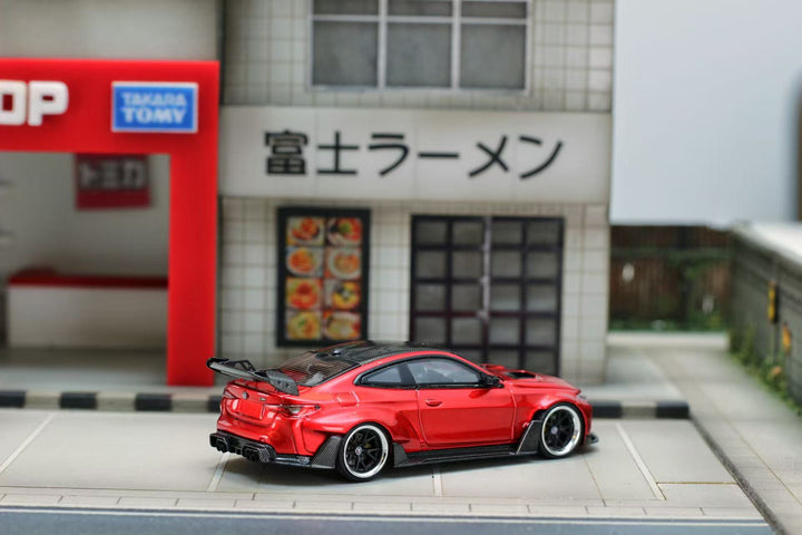 [Preorder] Street Weapon 1:64 BMW G82 M4 Wide-body - Metallic Red