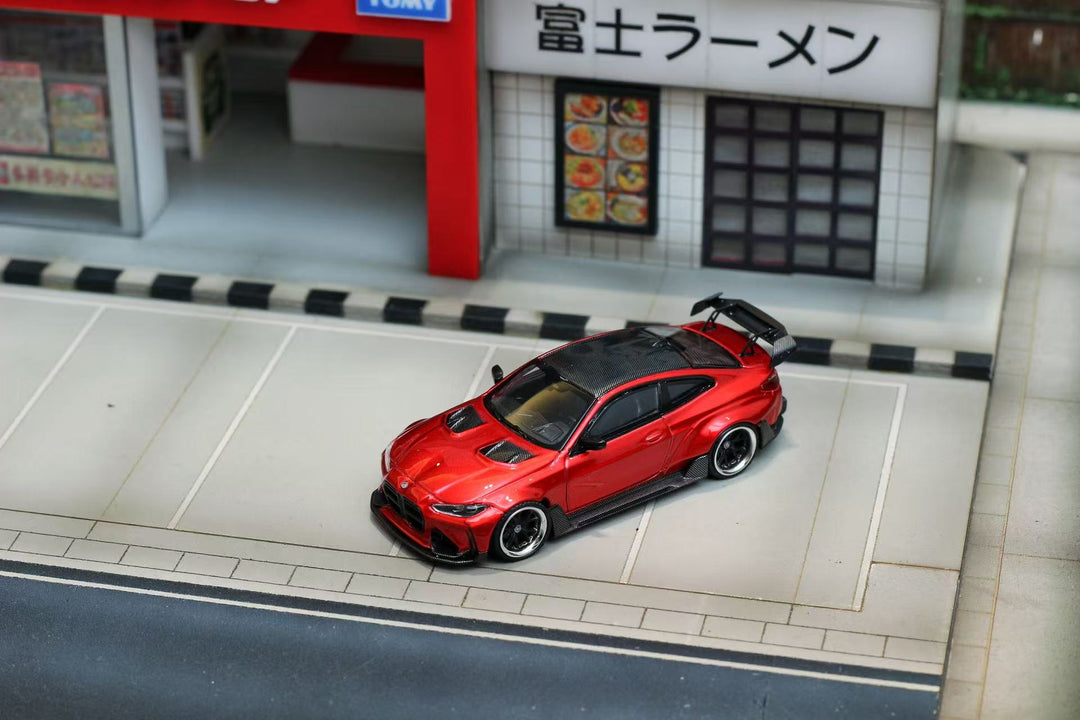 [Preorder] Street Weapon 1:64 BMW G82 M4 Wide-body - Metallic Red