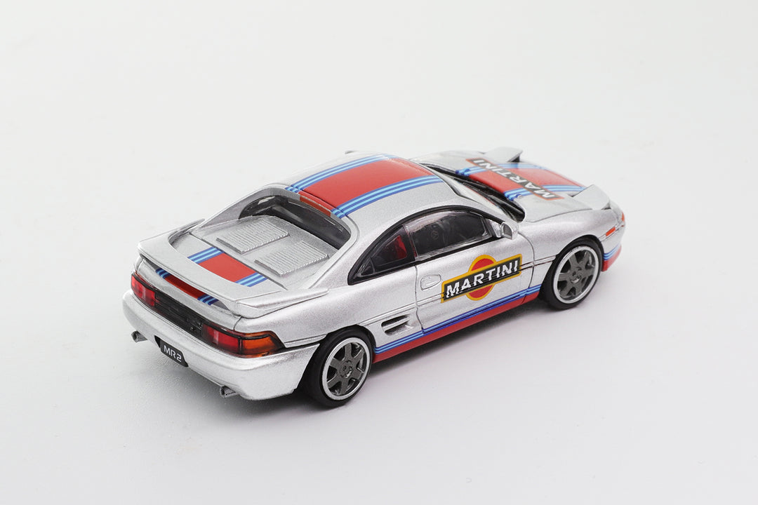 [Preorder] Shadow 1:64 MR2 Martini Livory - Silver (RHD) LL-003-11