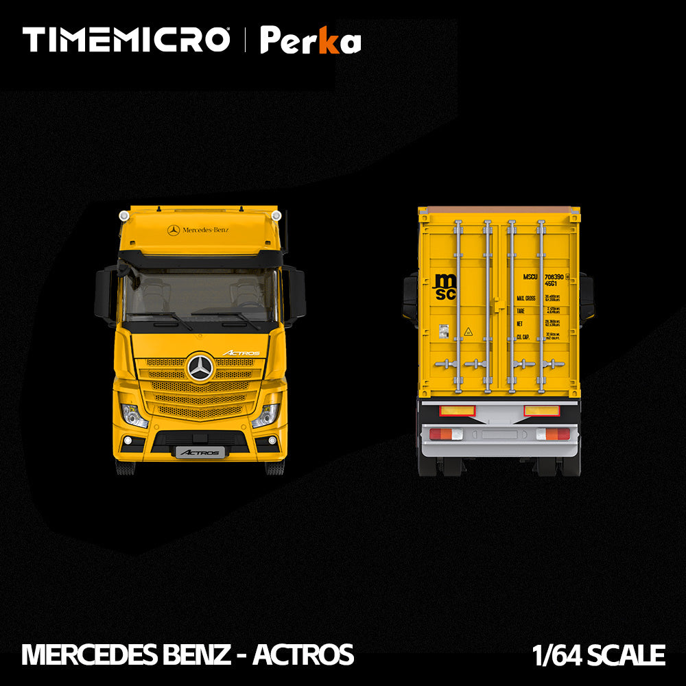 [Preorder] TimeMicro X Perka 1:64 Mercedes Actros container truck (3 Colours)