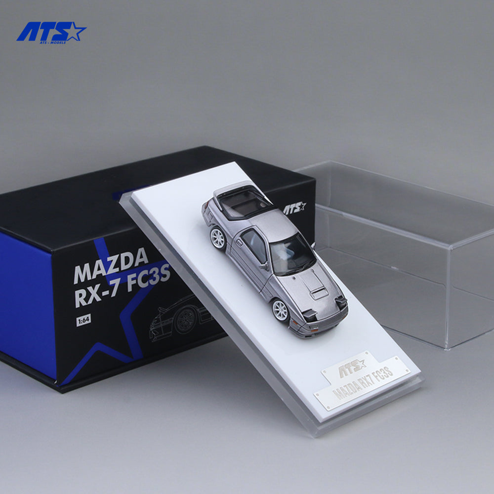 [Preorder] ATS Model 1:64 Mazda RX7 FC3S Silver Grey ATS880203