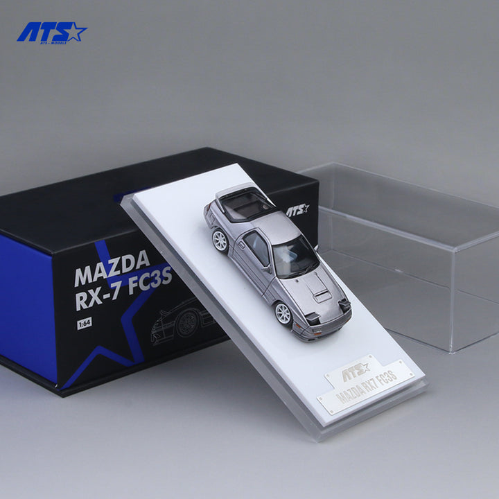 [Preorder] ATS Model 1:64 Mazda RX7 FC3S Silver Grey ATS880203