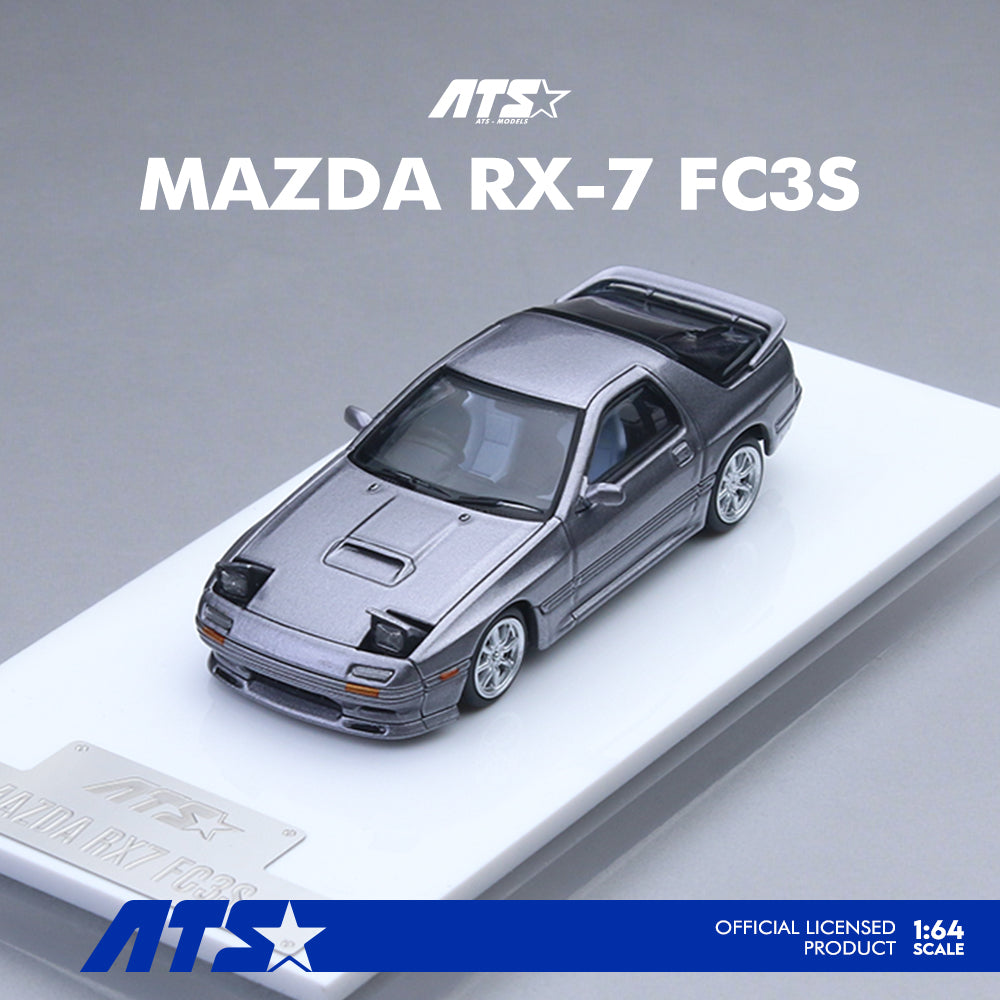 [Preorder] ATS Model 1:64 Mazda RX7 FC3S Silver Grey ATS880203