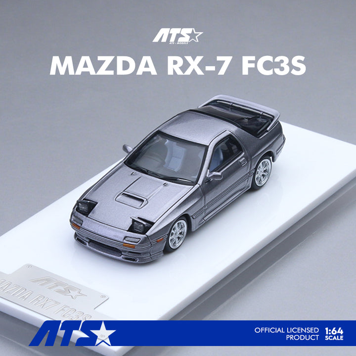 [Preorder] ATS Model 1:64 Mazda RX7 FC3S Silver Grey ATS880203