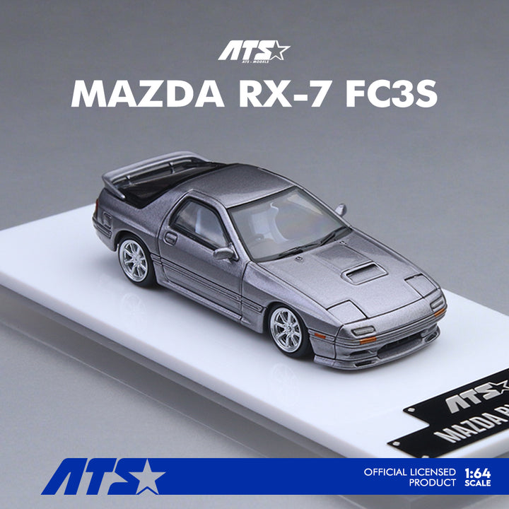 [Preorder] ATS Model 1:64 Mazda RX7 FC3S Silver Grey ATS880203