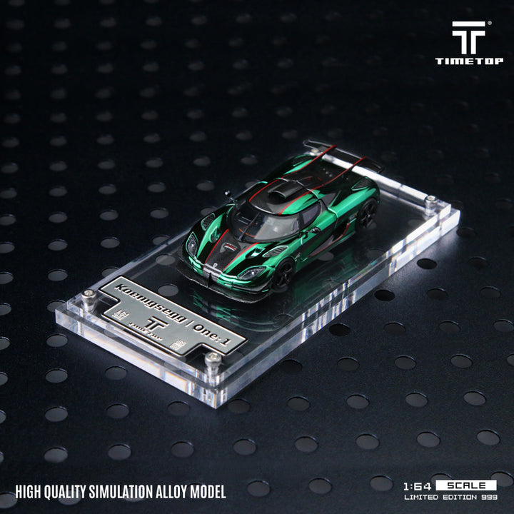 [Preorder] Time Top 1:64 Koenigsegg One:1 Chrome Blue/ Green (2 Colours)