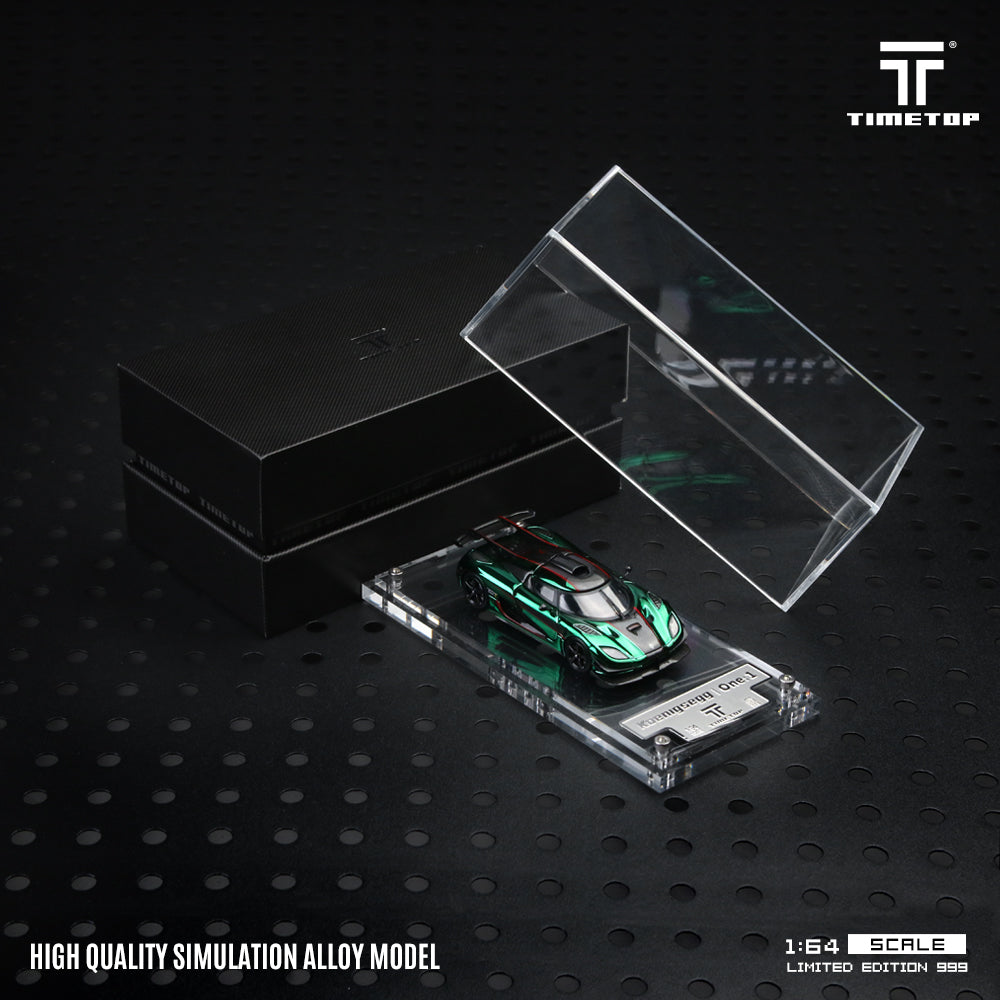 [Preorder] Time Top 1:64 Koenigsegg One:1 Chrome Blue/ Green (2 Colours)