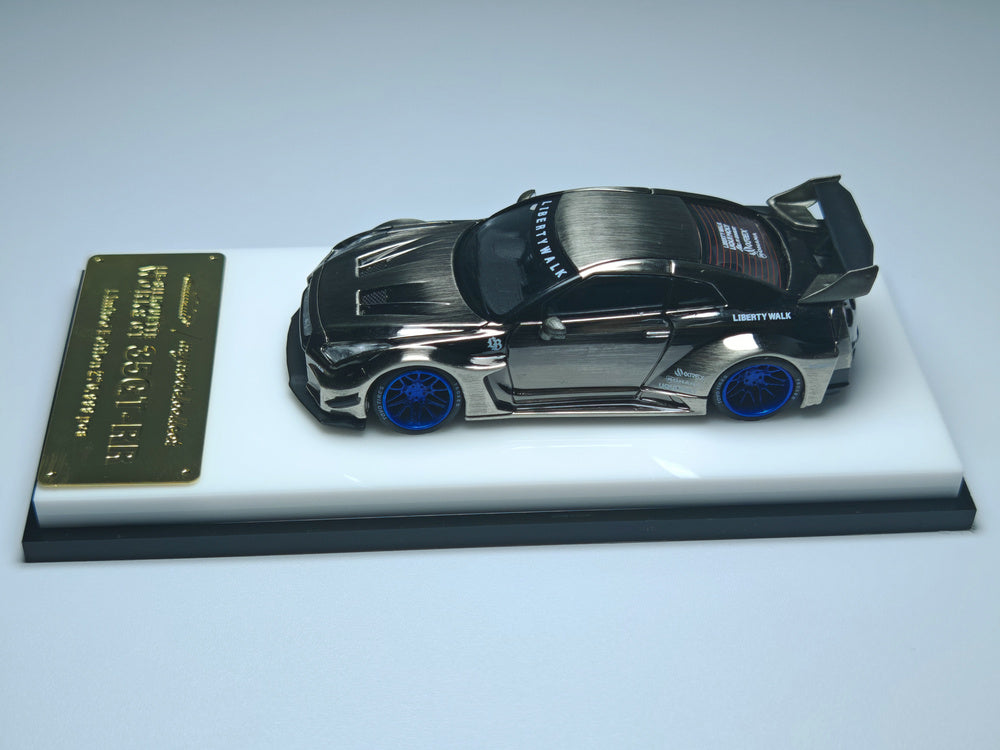 [Preorder] Model Collect 1:64 Nissan LB GTR R35GT-RR Chromed Black Brushed MC640005O