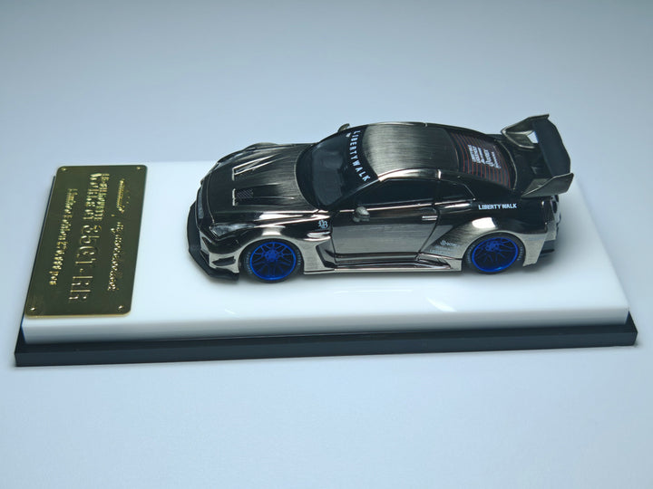 [Preorder] Model Collect 1:64 Nissan LB GTR R35GT-RR Chromed Black Brushed MC640005O