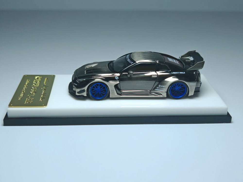 [Preorder] Model Collect 1:64 Nissan LB GTR R35GT-RR Chromed Black Brushed MC640005O