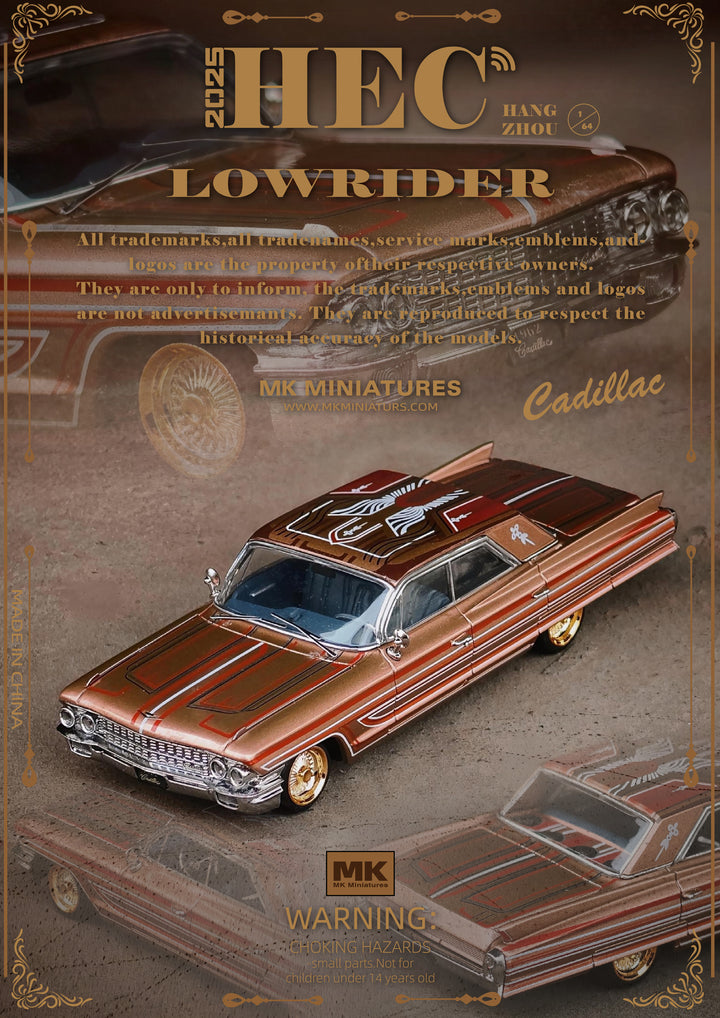[Preorder] MK Miniatures 1:64 Cadillac Diwei US West Coast Metallic Red Copper