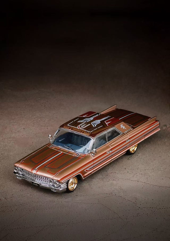 [Preorder] MK Miniatures 1:64 Cadillac Diwei US West Coast Metallic Red Copper