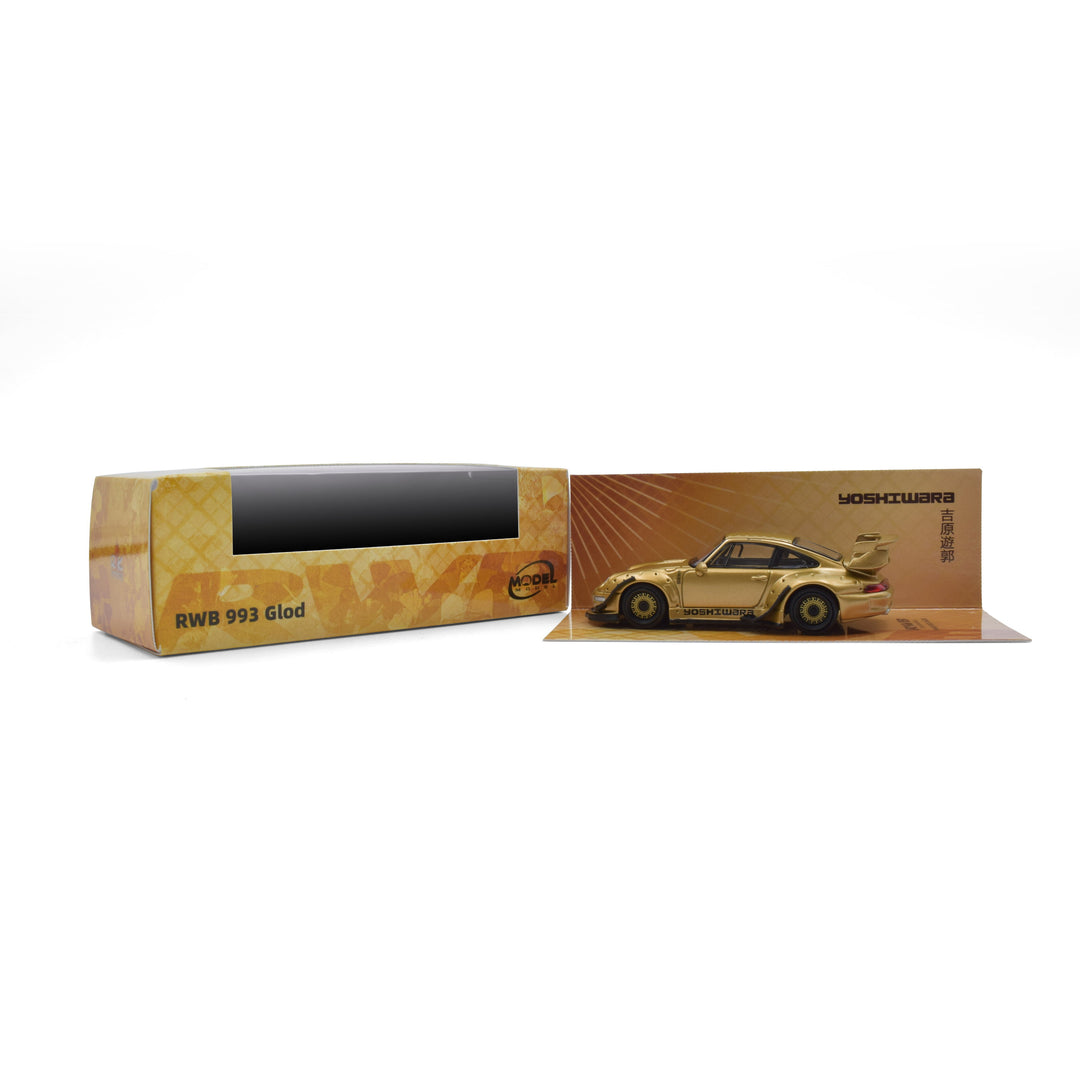 [Preorder] ModelModel 1:64 Porsche RWB 993 Gold MM64-RWB993-006