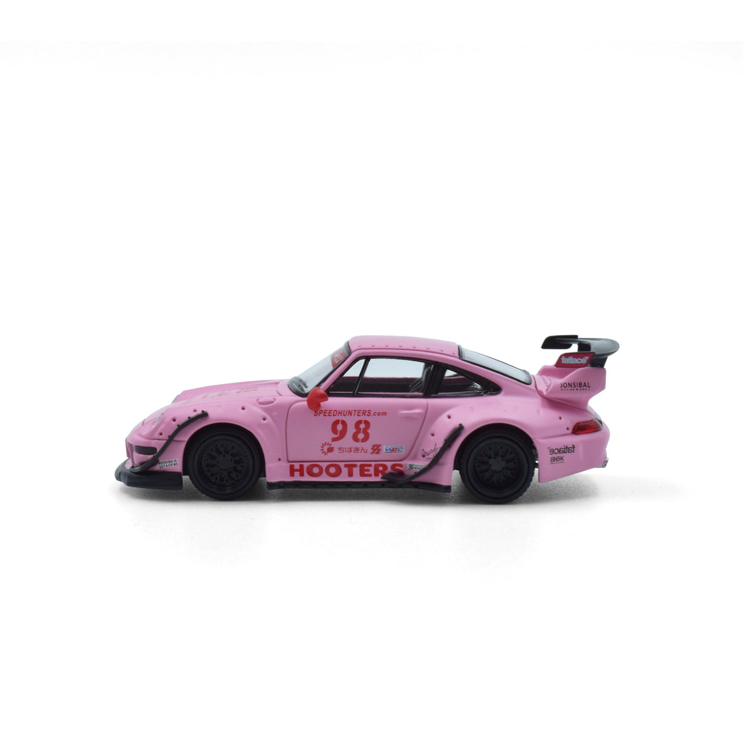 [Preorder] ModelModel 1:64 Porsche RWB 993 Hooters Matte Pink 98 MM64-RWB993-007
