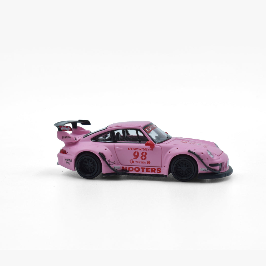 [Preorder] ModelModel 1:64 Porsche RWB 993 Hooters Matte Pink 98 MM64-RWB993-007