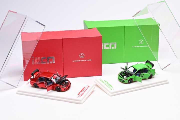 [Preorder] IHCM 1:64 MITSUBISHI LANCER EVIUTION IX GSR Red/ Green (2 Colours)