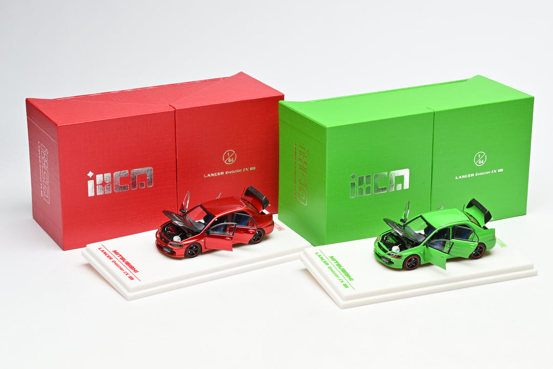 [Preorder] IHCM 1:64 MITSUBISHI LANCER EVIUTION IX GSR Red/ Green (2 Colours)