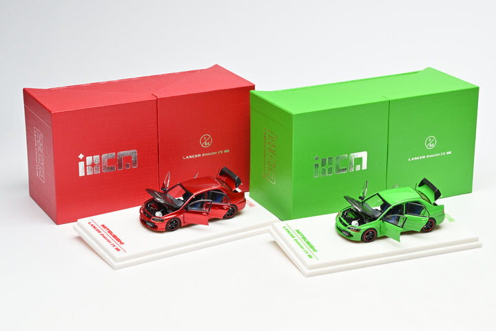 [Preorder] IHCM 1:64 MITSUBISHI LANCER EVIUTION IX GSR Red/ Green (2 Colours)