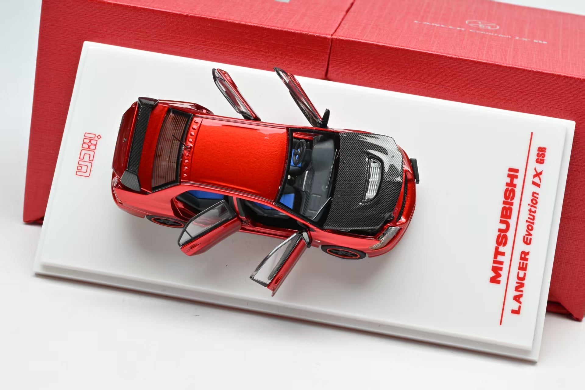 IHCM 1:64 MITSUBISHI LANCER EVIUTION IX GSR Red/ Green (2 Colours