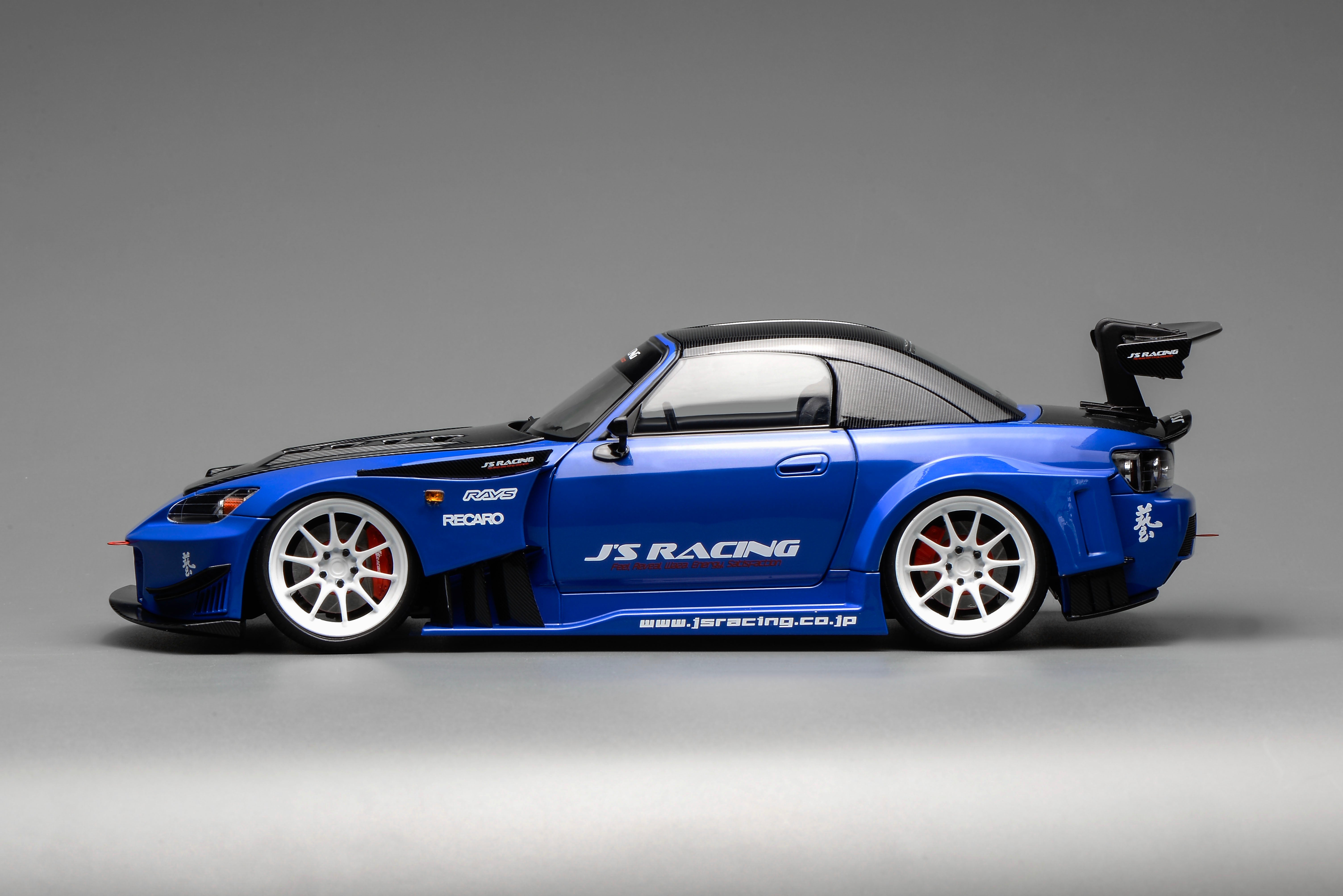 Preorder] Motorhelix 1:18 Honda S2000 J'S Racing Apex Blue Pearl