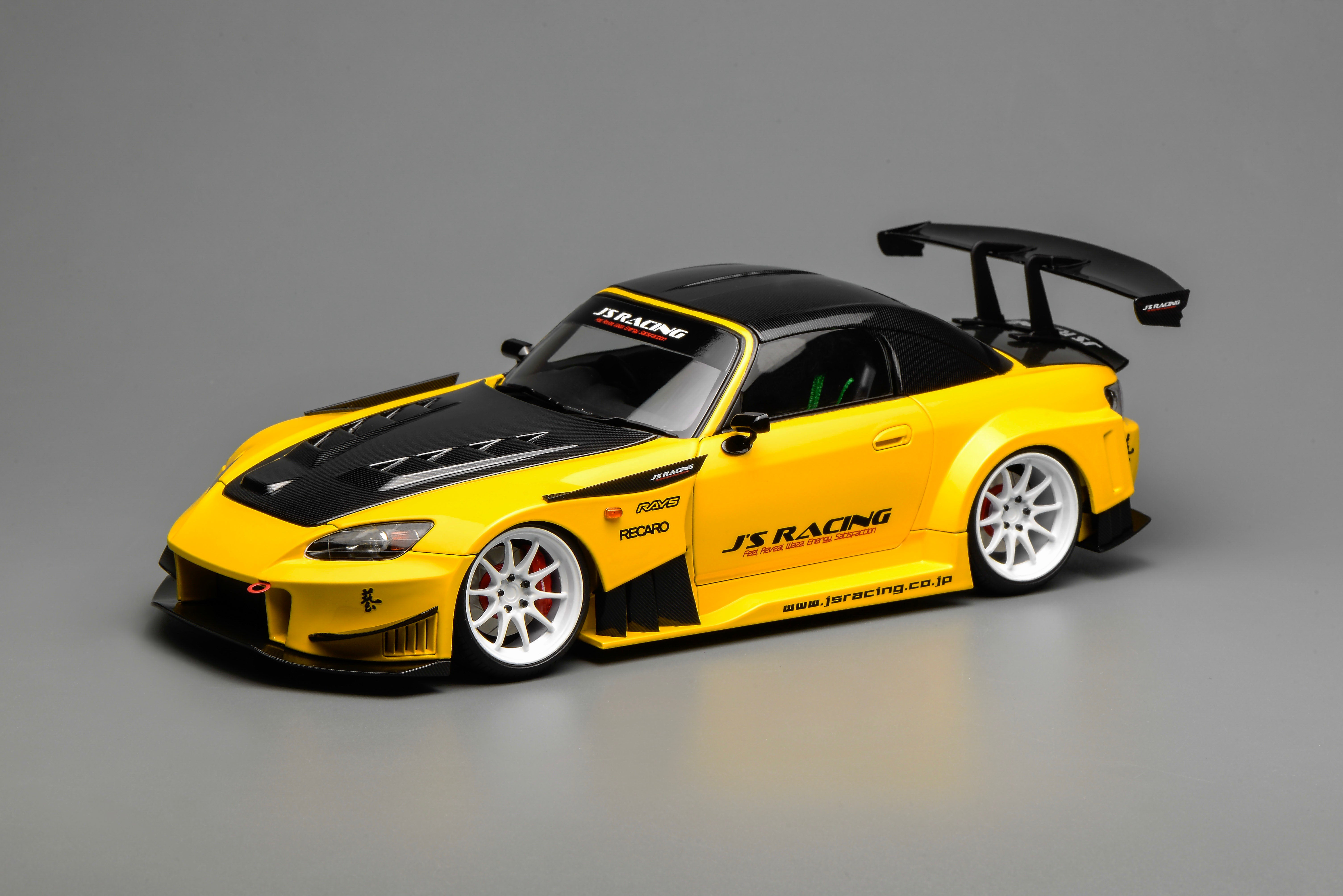 Preorder] Motorhelix 1:18 Honda S2000 J'S Racing New Indy Yellow
