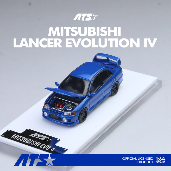 [Preorder] ATS Model 1:64 Mitsubishi Lancer Evolution IV (EVO 4) – Blue ATS881004