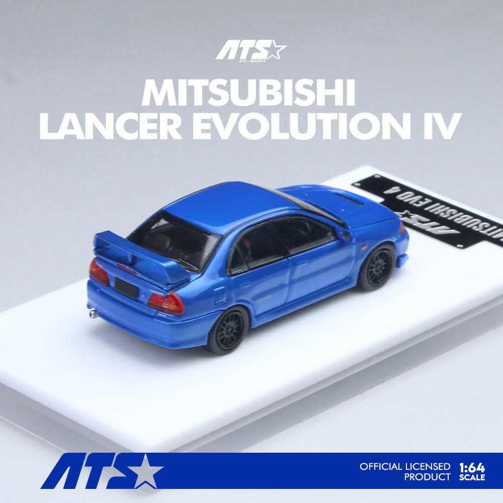 [Preorder] ATS Model 1:64 Mitsubishi Lancer Evolution IV (EVO 4) – Blue ATS881004