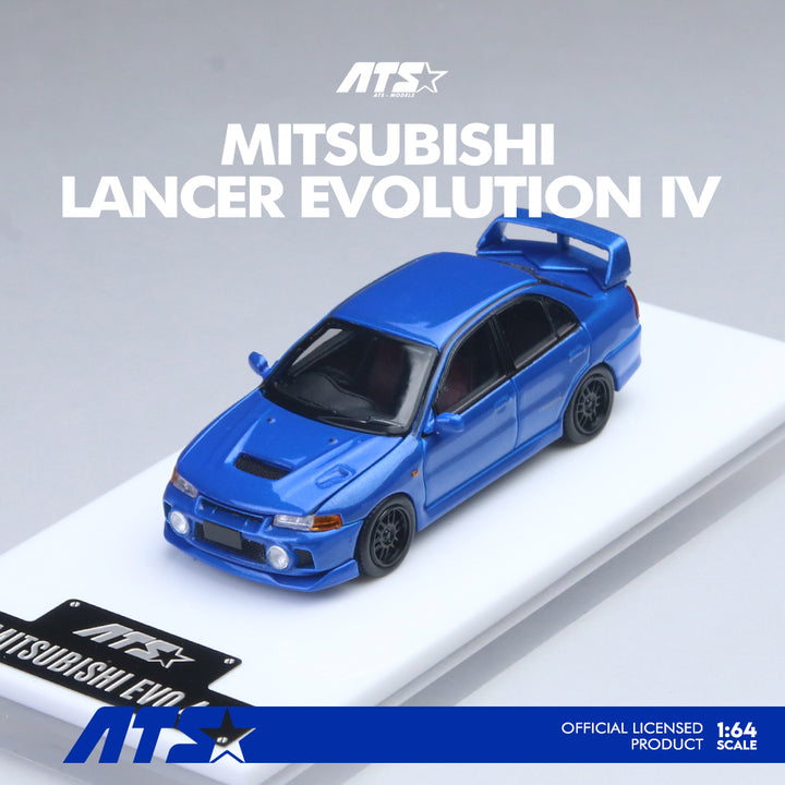 [Preorder] ATS Model 1:64 Mitsubishi Lancer Evolution IV (EVO 4) – Blue ATS881004
