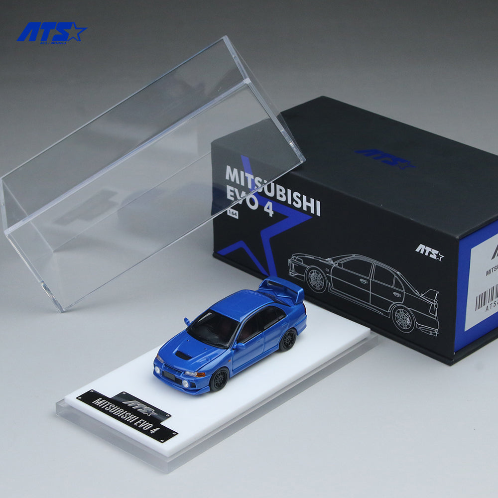 [Preorder] ATS Model 1:64 Mitsubishi Lancer Evolution IV (EVO 4) – Blue ATS881004
