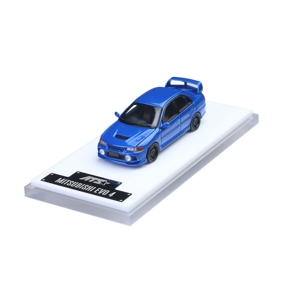[Preorder] ATS Model 1:64 Mitsubishi Lancer Evolution IV (EVO 4) – Blue ATS881004