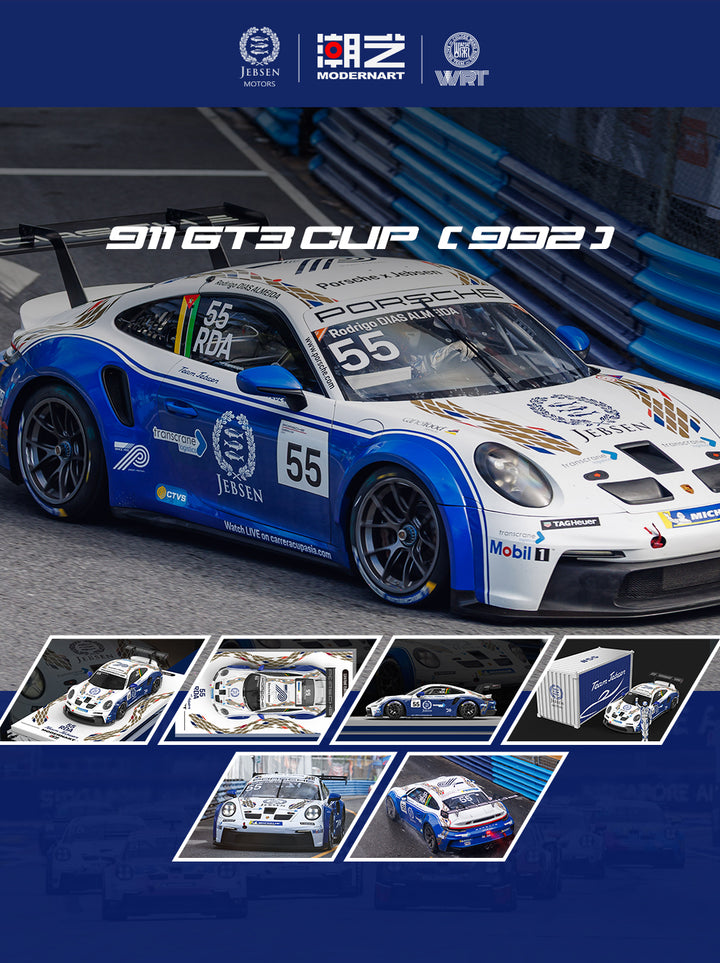 [Preorder] ModernArt X WRT 1:64 Porsche 911 GT3 Carrera Cup-55 (3 Versions)