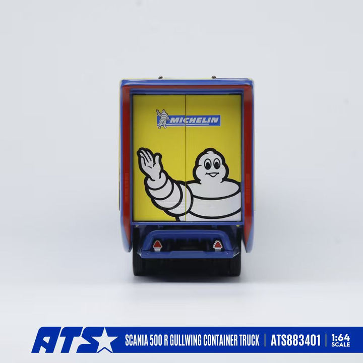 [Preorder] ATS Model 1:64 Scania 500 R Gullwing Container Truck Michelin ATS883401