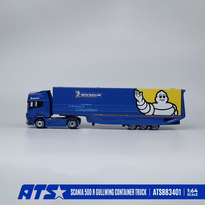 [Preorder] ATS Model 1:64 Scania 500 R Gullwing Container Truck Michelin ATS883401