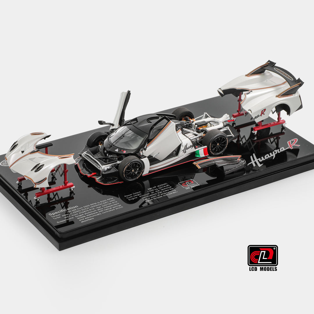 [Preorder] LCD 1:43 Pagani Huayra R Matte White LCD43017-PW