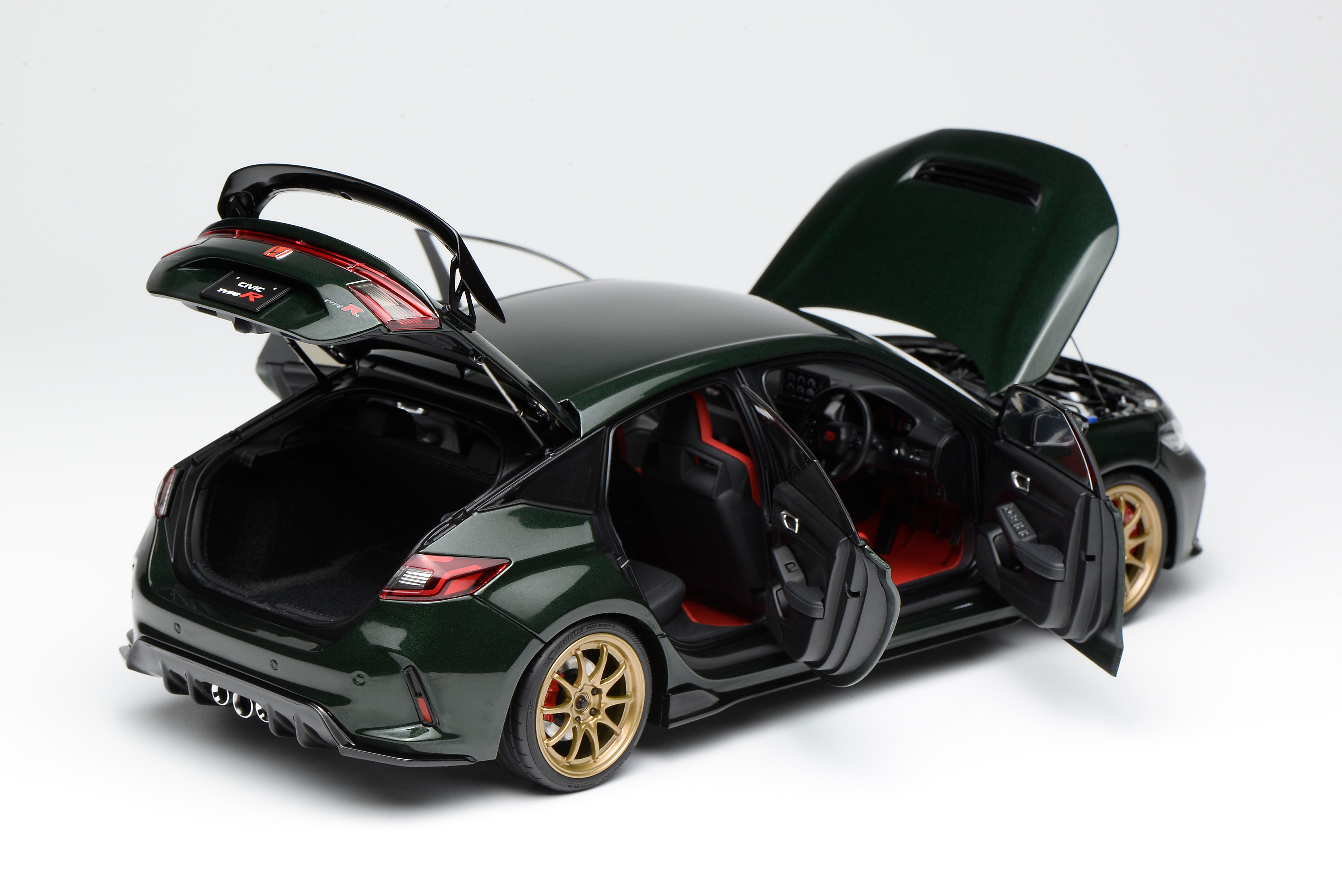 Motorhelix 1:18 Honda Civic Type R（FL5) Customized - Pearl Dark