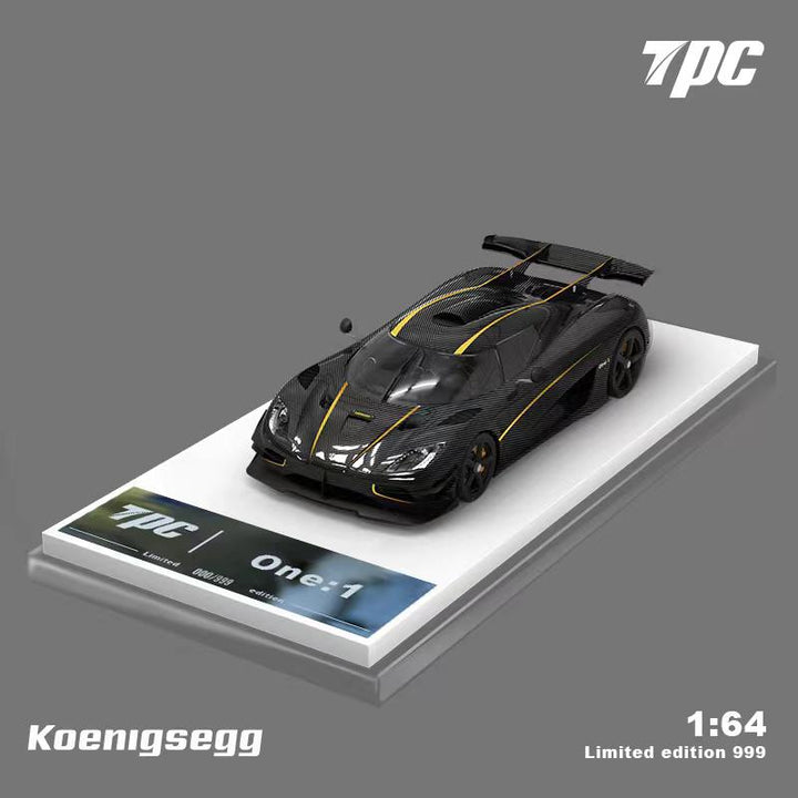 [Preorder] TPC 1:64 Koenigsegg One:1 Carbon Black