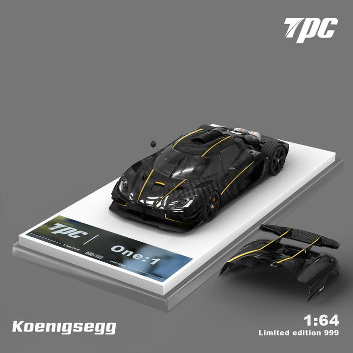 [Preorder] TPC 1:64 Koenigsegg One:1 Carbon Black