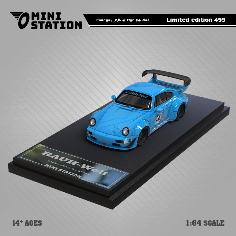 Mini Station 1:64 Porsche RWB 996 Hideyoshi Blue