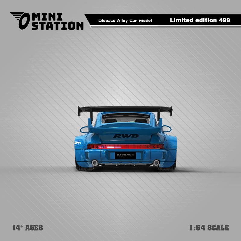 [Preorder] Mini Station 1:64 Porsche RWB 996 Hideyoshi Blue