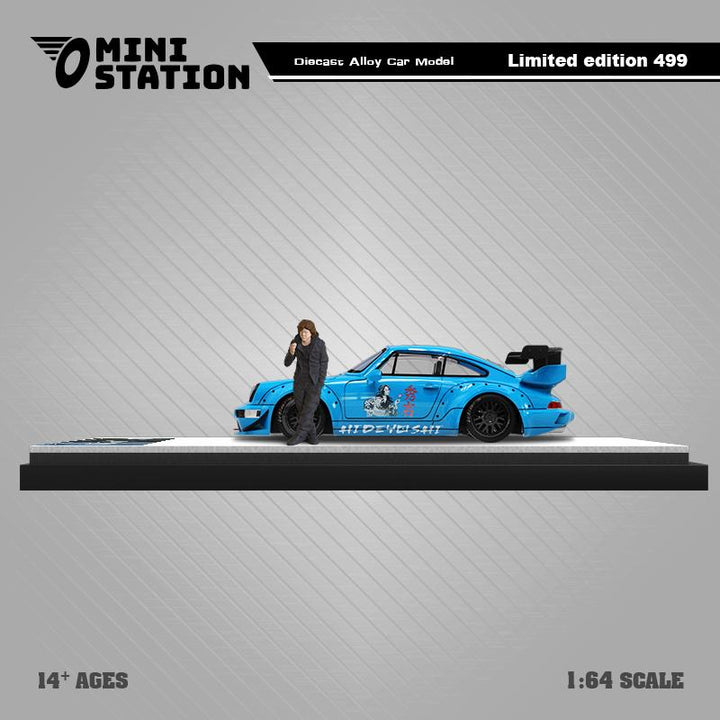 [Preorder] Mini Station 1:64 Porsche RWB 996 Hideyoshi Blue