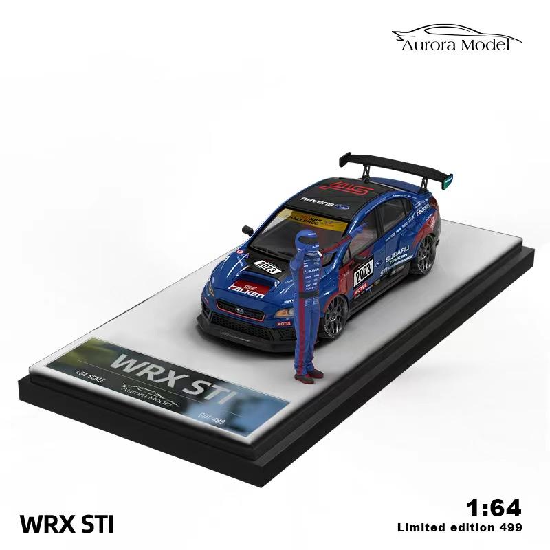 Aurora Model 1:64 Subaru WRX STI NBR Challenge Edition With Doll