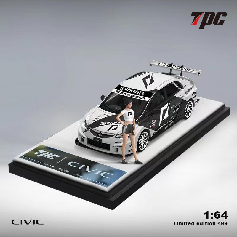 TPC 1:64 Honda Civic FD2 NFS White Doll Version