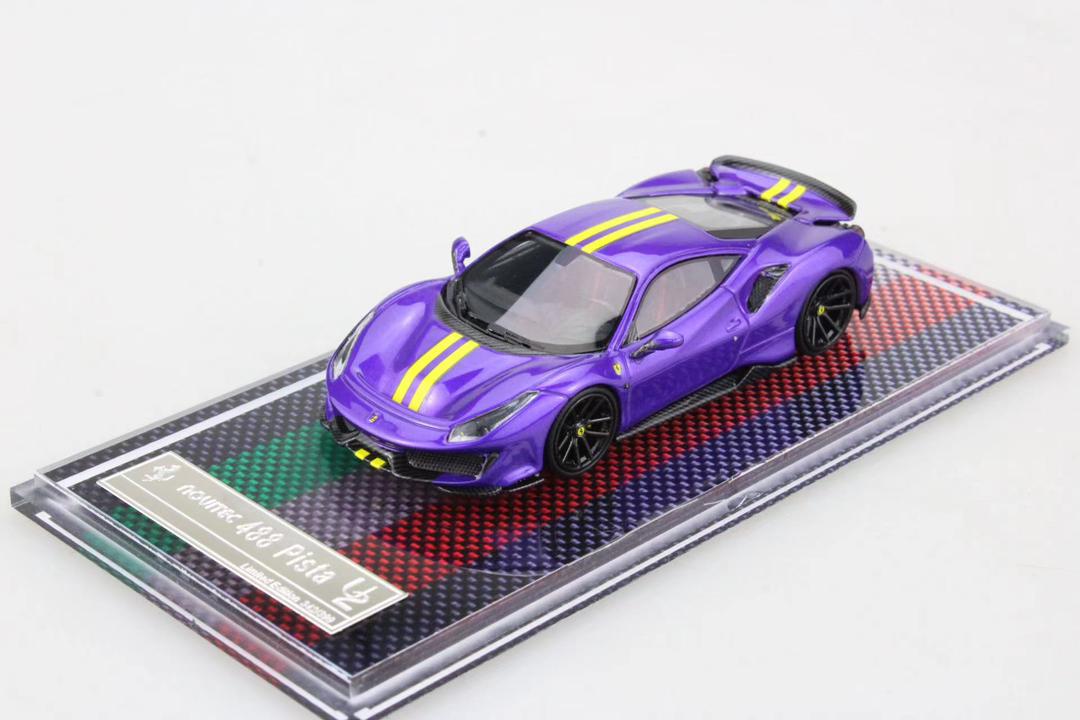 U2 1:64 Ferrari 488 Pista Resin Purple